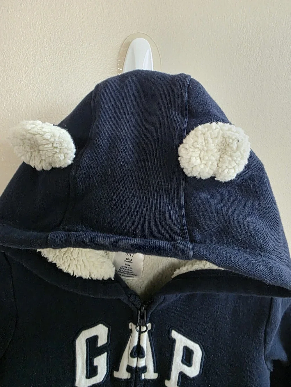 Gap Baby Lined One Piece Suit Navy 12-18 Months